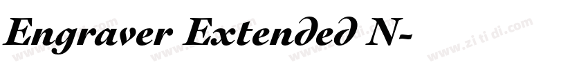 Engraver Extended N字体转换